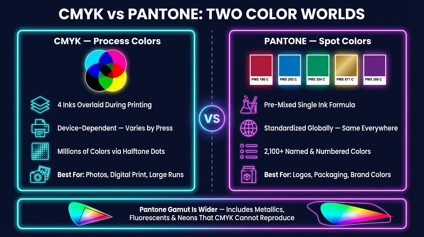 Công cụ chuyển đổi CMYK sang Pantone hiển thị thanh trượt CMYK, xem trước màu và kết quả Pantone PMS gần nhất