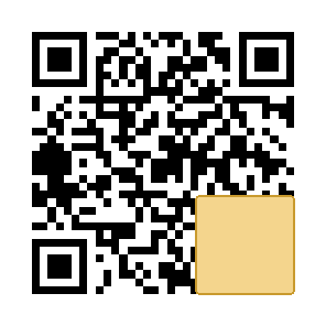 QR code no nível de correção de erros M com 14% coberto por um adesivo